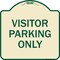 Signmission Parking Reserved Visitor Parking Heavy-Gauge Aluminum Architectural Sign, 18" x 18", TG-1818-23376 A-DES-TG-1818-23376 - alternate 1